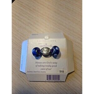 Connections from Hallmark Stainless Steel Nana Grandmother Heart Charm No Box